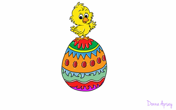 Easter chick illustration